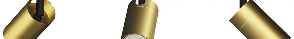 Spot Philips Idris GU10 3×5W IP44 442×119mm nero/ottone 