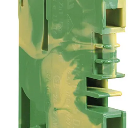 Borne de dérivation Hager 2.5mm², 4×PE, enfichable, ouvert sur le côté 