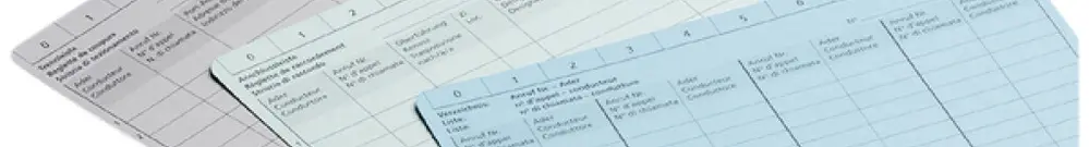 Carta A5 per numero di chiamata-conduttore R&M 