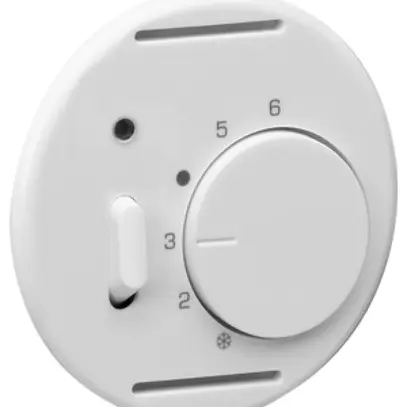UP-Frontscheibe basico weiss für Raumthermostat mit Schalter 