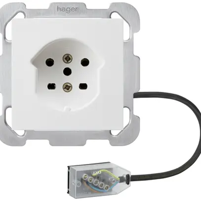 Presa INS kallysto T15 L3 bianco per cavo piatto Technofil 