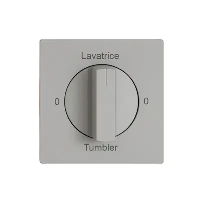 Montageset EDIZIO.liv SNAPFIX® f.Drehschalter m.Griff 0-Lavat.-0-Asciug.hgu 