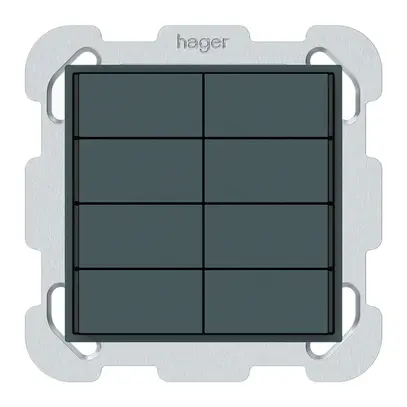 Poussoir KNX ENC KAL 8×touches 8×points actionnables LED anthracite 