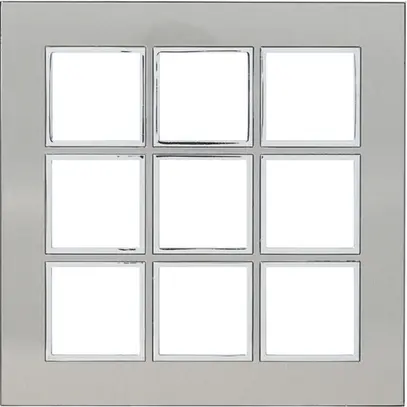 Intestazione INC Legrand Arteor 3×3, stainless steel 