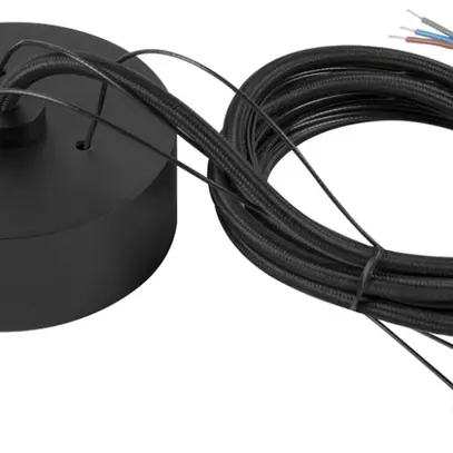 Kit de suspension à corde SLV DECONA acier 1500mm noir 