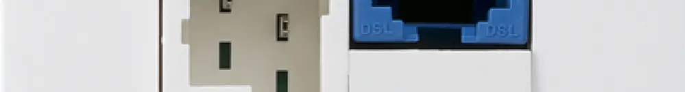 Scatola INC DSL kallysto 1×RJ45/1×T+T bianco 