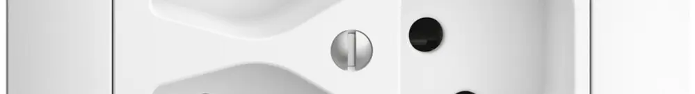 Prise INC EDIZIOdue 3×T13 blanc 1×S 