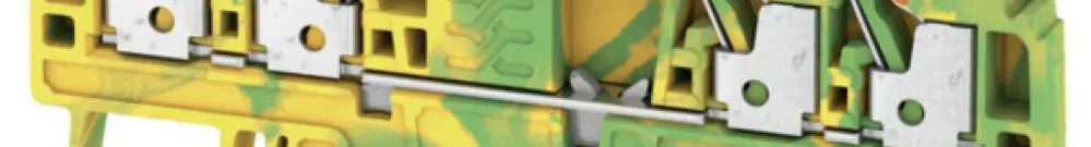 Morsetto di protezione Weidmüller A4C PUSH IN 2.5mm² 4 contatti verde/giallo 