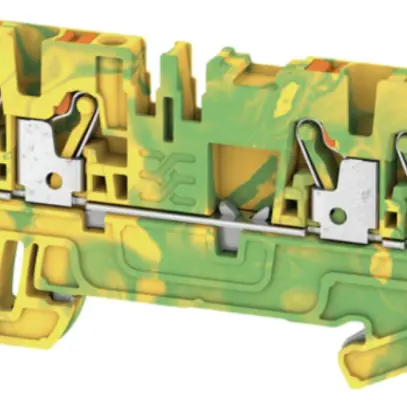 Morsetto di protezione Weidmüller A4C PUSH IN 2.5mm² 4 contatti verde/giallo 