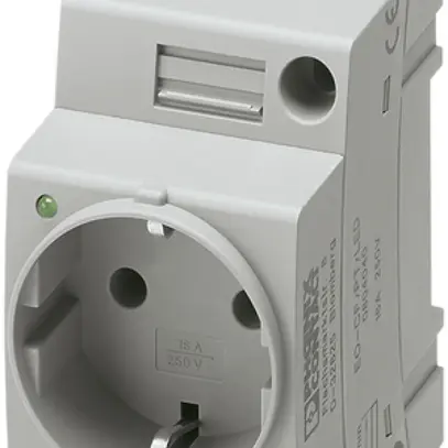 Presa AMD Phoenix Contact EO-CF/PT, SCHUKO, Push-In, grigio 