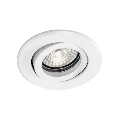 Spot encastré TK-DISC, blanc mat ressort de tension, Ø de montage 68mm 