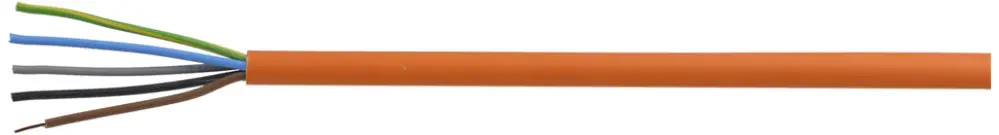 Câble de sécurité FE180 5×1.5² LNPE orange E90 N1 SZZ1-U Une longueur