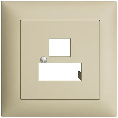 Kit frontale INC EDIZIOdue vanille 88×88mm 3×RJ45 