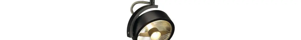 Projecteur SLV KALU TRACK, GU10 75W avec adaptateur 1-phase IP20 noir 