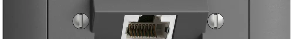 Presa INS 1×RJ45/s 8P ITplus EDIZIOdue grigio scuro 