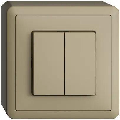 Interrupteur AP EDIZIOdue 1/3+3/1P sand 