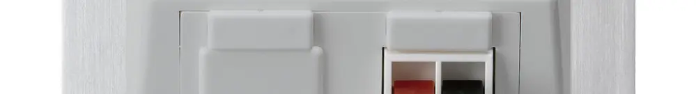 Prise ENC audio kallysto 1×gris clair borne à étrier 1 haut-parleur plaque fix. 