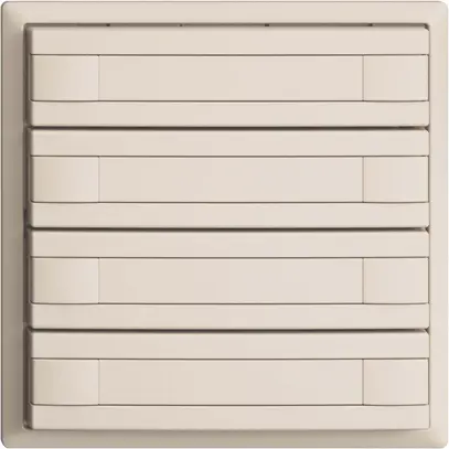 Poussoir ENC KNX 4× EDIZIOdue crema RGB sans LED avec insert papier 