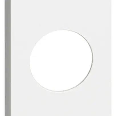 Cache Living Now pour TV 1 trou 1 module blanc 