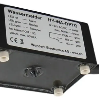 Détecteur d'eau Wunderli HY-WA-OPTO, 12…24VAC/DC, 1C (max. 2A/30V), câble 5m 