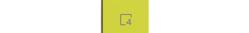 Poussoir 1/4 ENC Edue Wiser symbole scène 4 lemon 