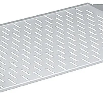 Tablar 19" R&M, fest, 2HE, T=280mm, Frontbefestigung, Stahlblech gu 