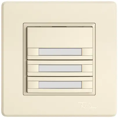 Pulsante KNX RGB INC EDIZIO.liv SNAPFIX® sensore temp.s.LED targ.3× com.2T cr 