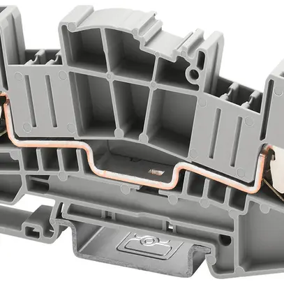 Morsetto di passaggio componibile PX XTVMED 6 10mm² 41A 800V 2×1 DIN35 gr 