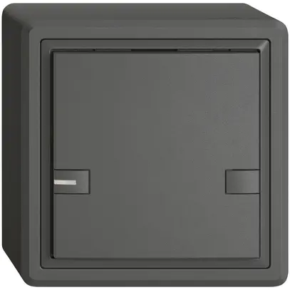 Pulsante KNX RGB AP EDIZIO.liv SNAPFIX® sensore temp.RGB-LED 1× com.2T grs 
