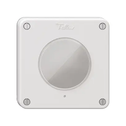 Coperchio NEVO, per pulsante KNX RGB, con vite e guarnizione, bianco 