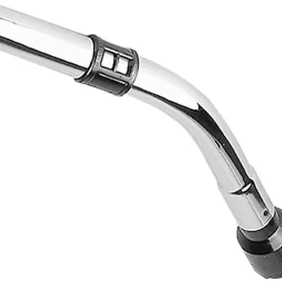 Raccordo curvato cromato Ø32mm con regolatore d'aspirazione 