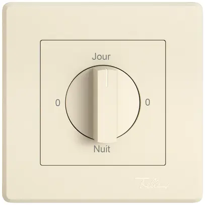 UP-Montageset EDIZIO.liv SNAPFIX® f.Drehschalter m.Griff 0-Jour-0-Nuit cr 