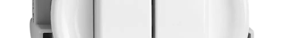 Interrupteur poussoir 1/3+3/1P blanc pour combinaison AP X 