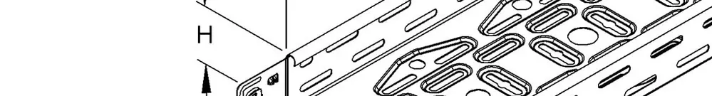 Canale portacavi CITO LINE 100×60mm/0.75mm zinc.send. 