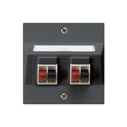 Presa INC audio kallysto 2 volte antracite morsetto per 2 altoparlante 