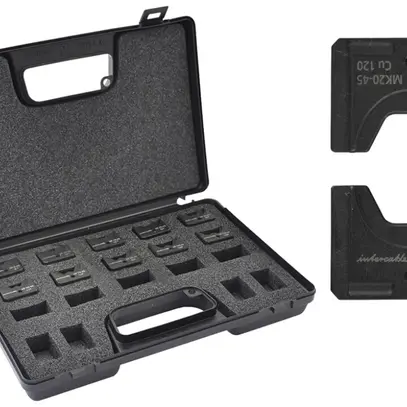 Jeu de matrices de sertissage Intercable MKSET-45 DIN 6…150mm² pour STILO45 