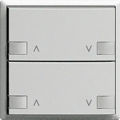 Tasto INC ZEP mot. 2c/2t staz.centr/sec. EDIZIOdue silver 