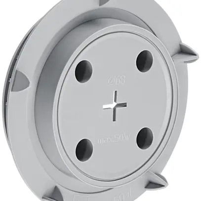 Couvercle p.boîtier d'encastrement HSB Lumina, p.LED, Ø 68mm, sans halogène 