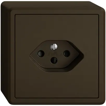 AP-Steckdose EDIZIO.liv SNAPFIX® 1×T13 mit Shutter br 