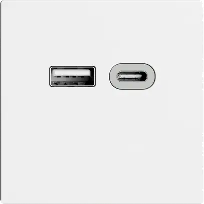 Presa USB 18W tipo A + tipo C Feller EDIZIOdue F 230V 3600mA bianco 