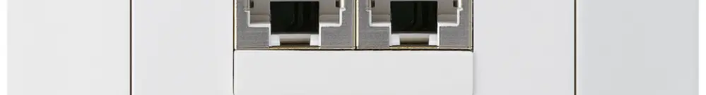 Scatola INC kallysto.trend 2×RJ45s separato CUC bianco 