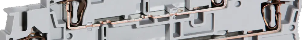 Morsetto 3 piani 0.08…4mm² raccordo a molla grigio 