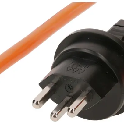 Câble de raccordement MH 3×1.5mm² 5m PUR fiche T23 surmoulée orange 