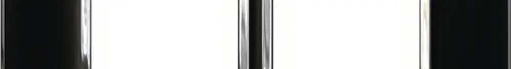 Intestazione INC Legrand Arteor 1×2, orizzontale, mirror black 