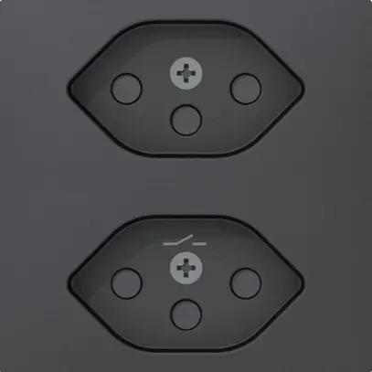 Prise Sidus E 2×T13S anthracite 