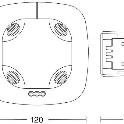 Détecteur de présence INC Steinel US COM1 360° h=2.8m Ø10m 