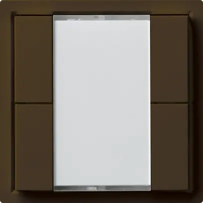 Poussoir universel ENC 4×KLA A sans LED brun 