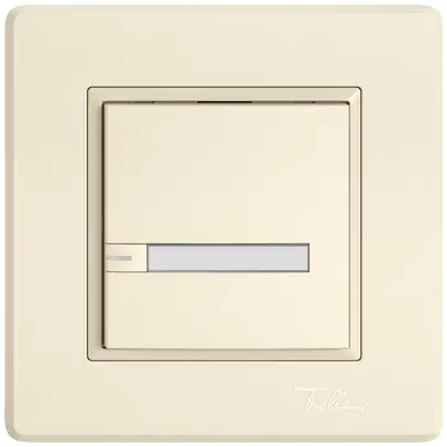 Pulsante KNX RGB INC EDIZIO.liv SNAPFIX® sensore temp.RGB-LED targ.1× com.1T cr 