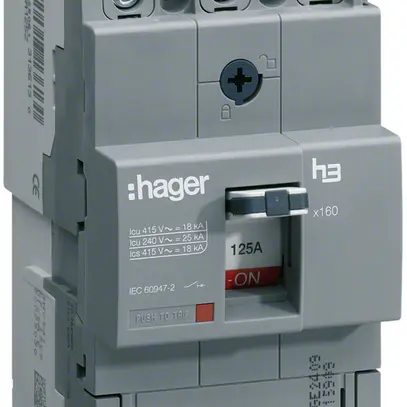 Disgiuntore generale Hager x160 25kA 3L 80A 