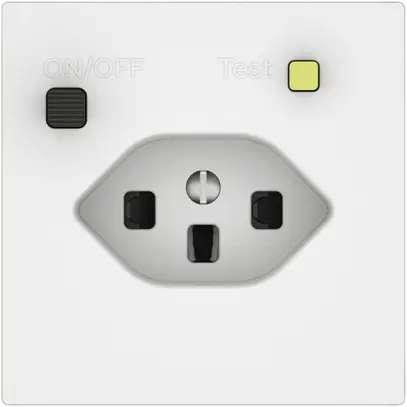 Steckdose FI EDIZIO.liv  1×T23 mit Shutter ws 